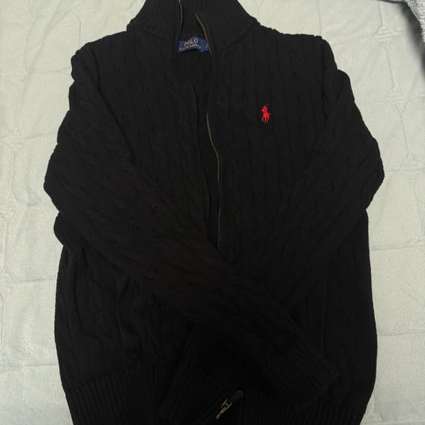 실착 1번 폴로 니트 풀집업 사이즈S