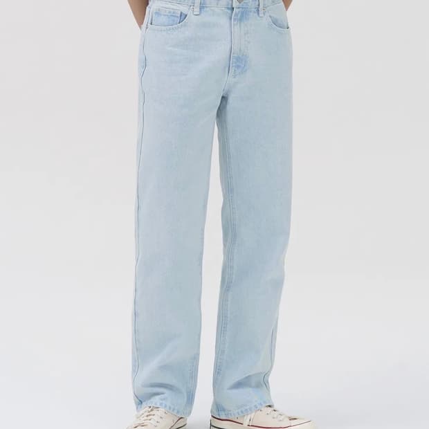 와이드 연청 팬츠