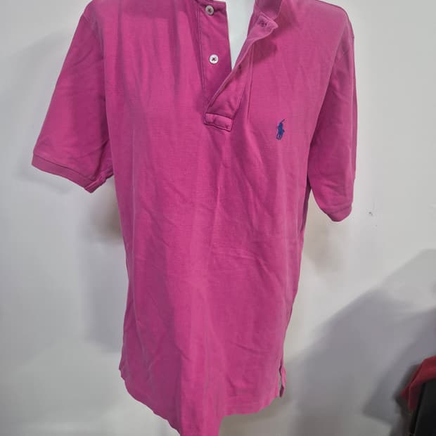 폴로핑크반팔셔츠