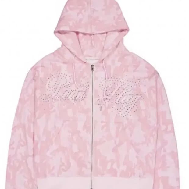 포어링 핑크 카모 플래그 후드집업 구합니다..