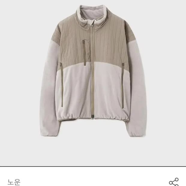 [2] 노운 와이드 실루엣 플리스 베이지 noun