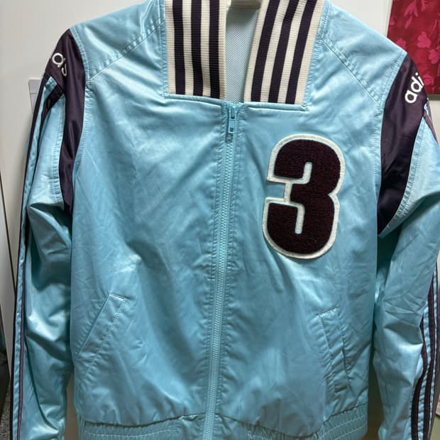 아디다스 민트 바시티 집업 자켓 바람막이