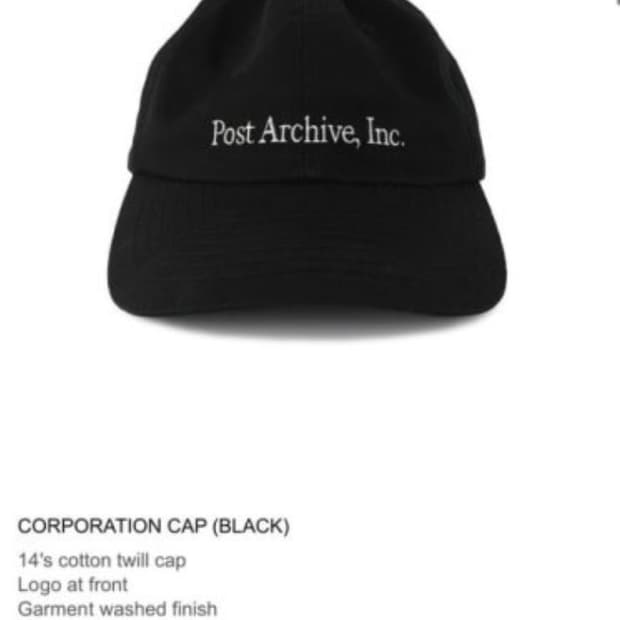포스트아카이브팩션 CORPORATION CAP (BLACK)