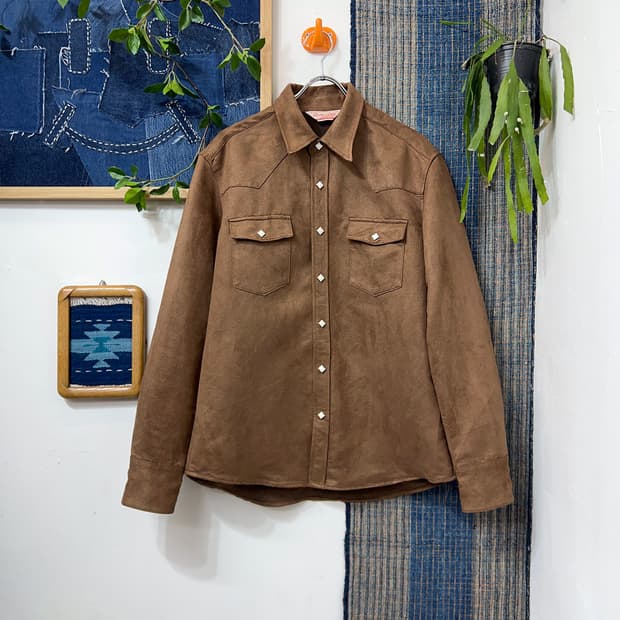 LUCKY JTOYE  Suede Western Shirt