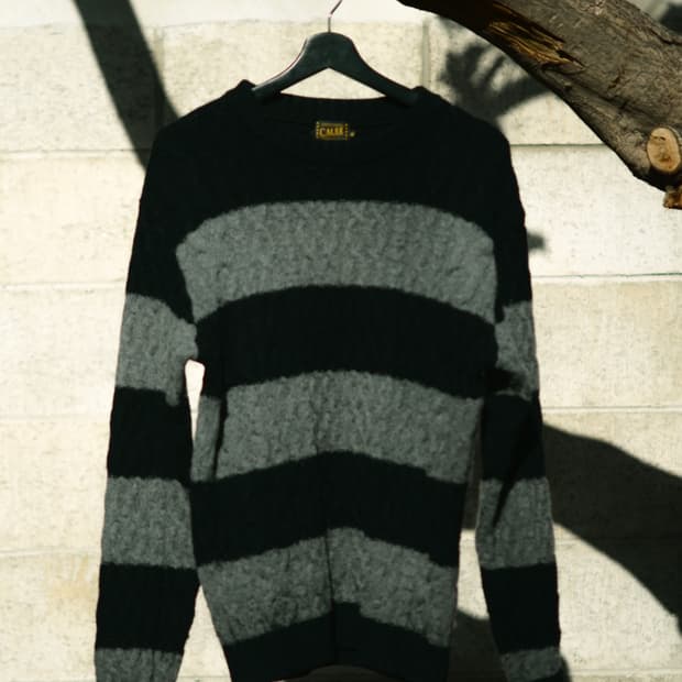 CALEE 스트라이프 니트