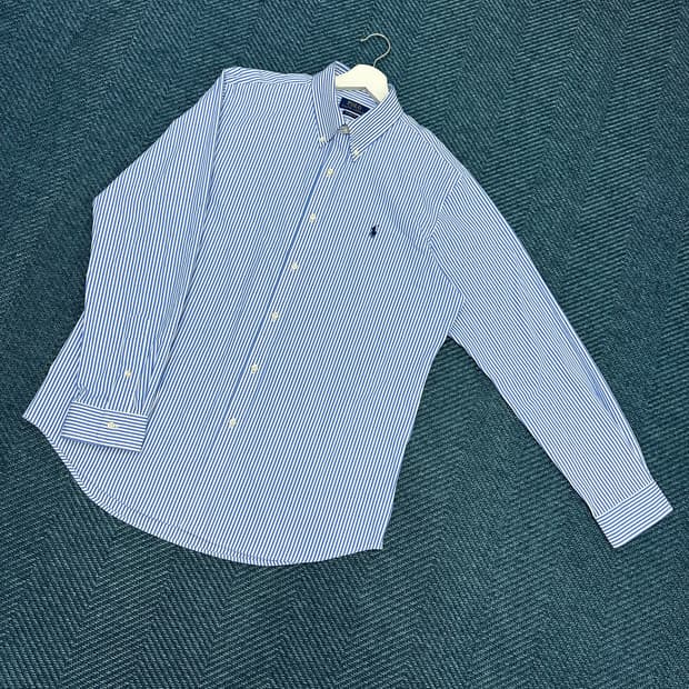 [L] 폴로 스트라이프 셔츠