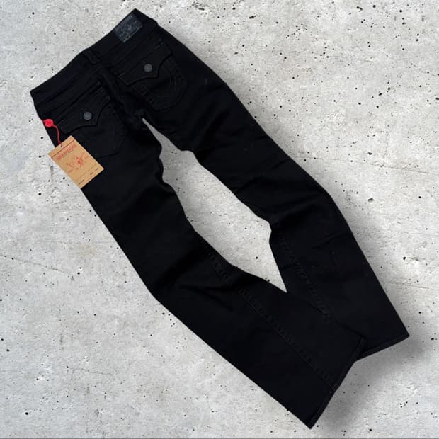 [25] 트루릴리젼 조이 블랙 부츠컷 청바지 데님 팬츠 D564