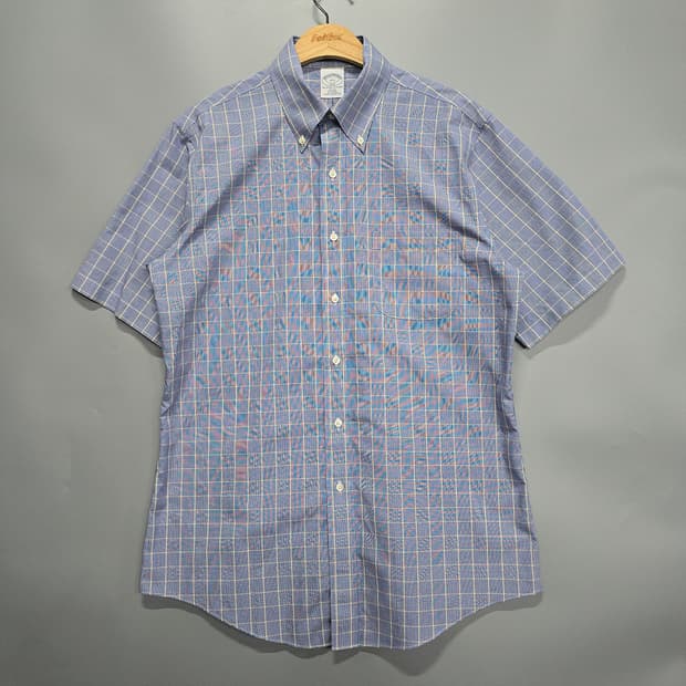 브룩스 브라더스(Brooks Brothers) 슬림핏 체크 셔츠 100