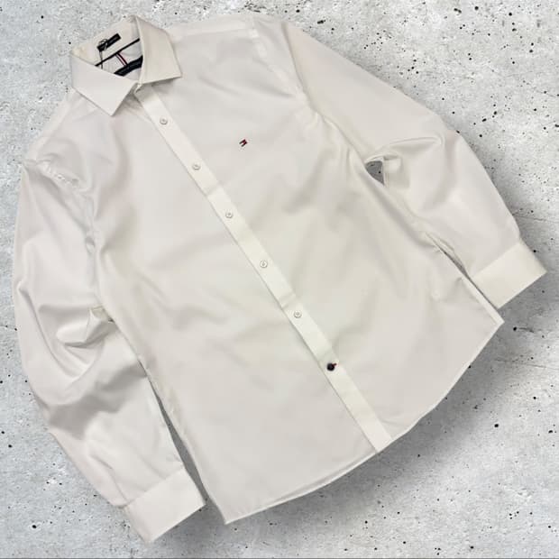 [M] 타미힐피거 화이트 남성 셔츠 C765