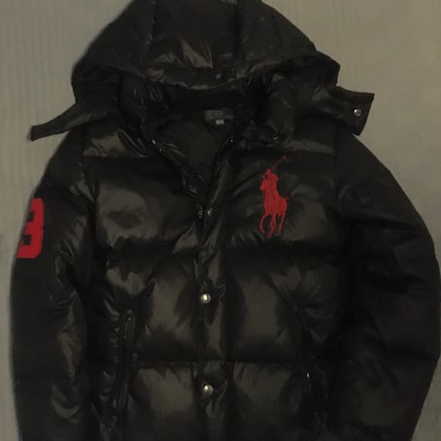 폴로 빅포니 유광패딩