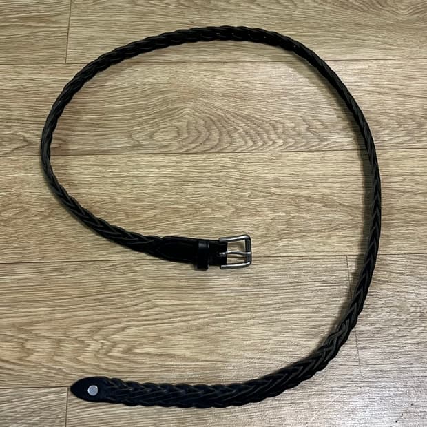 닉앤니콜 소가죽 매쉬 꽈배기 트위스트 벨트 위빙 웨빙