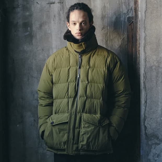 L 아웃스탠딩 무통 구스다운 파카 패딩 자켓 올리브그린