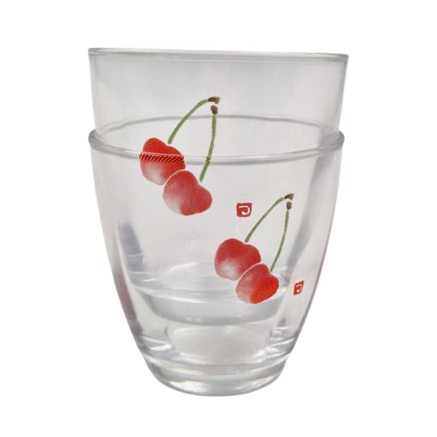 00s 카타오카 츠루타로 스윌 체리 글라스 2p