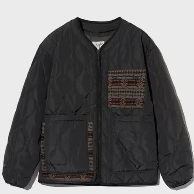 피지컬디파트먼트 니트믹스 퀼팅 자켓 XL