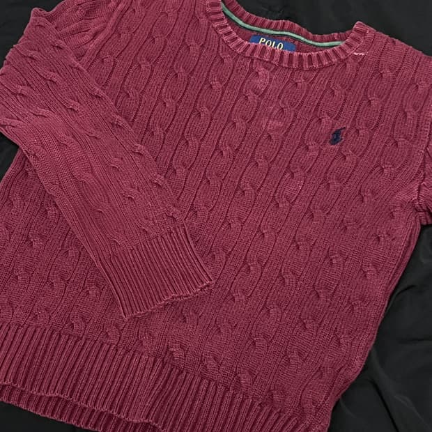 (S) 빈티지 폴로 니트