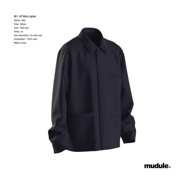 머듈 mudule M1 : 4p work jacket