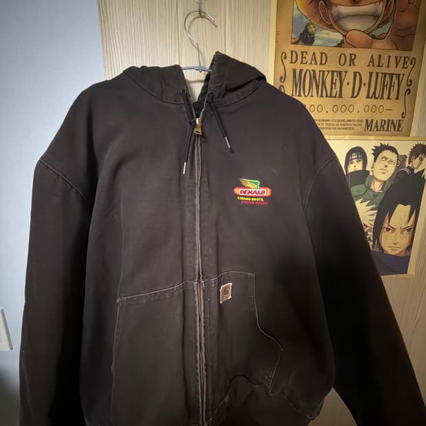 칼하트 j25 액티브 후드집업 dkb 다크브라운 xl j130