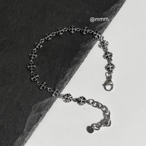 Chrome chain bracelet