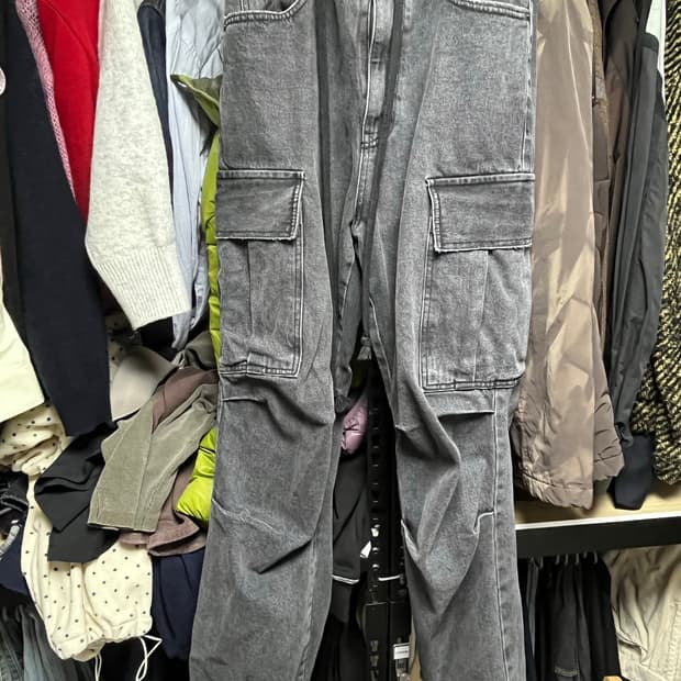 seo 카고 데님팬츠