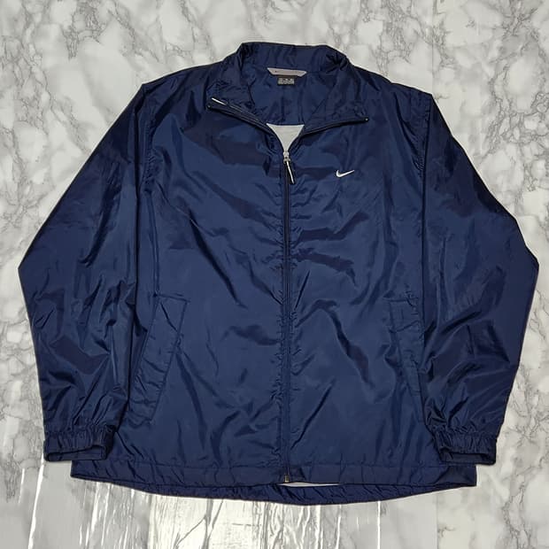 2XL 나이키 네이비 트레이닝 바람막이 오버핏 자켓
