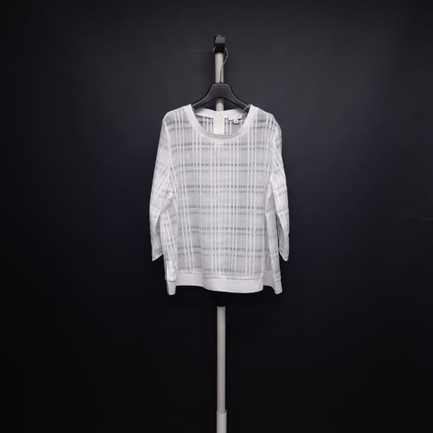 새 J BY 정구호 오간자시스루 블라우스 88통통77