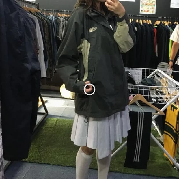 노스페이스 빈티지 바람막이