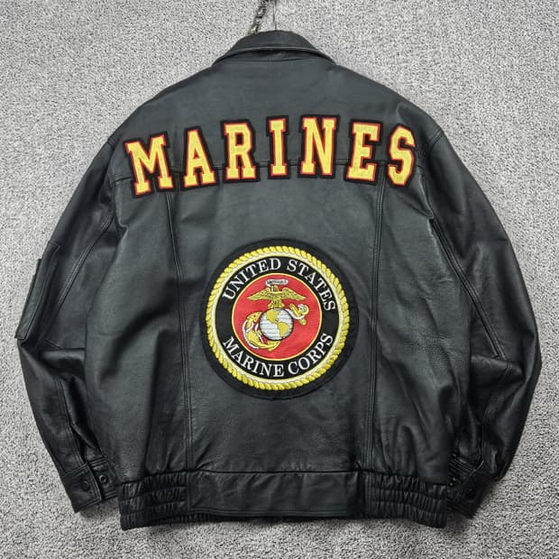US MARINE 미 해병대 빈티지 레더 자켓 ( XL ) / 10186
