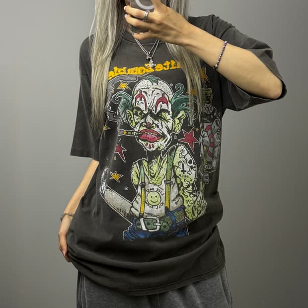 White Zombie 화이트좀비 빈티지 워싱 반팔 티셔츠