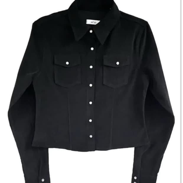 애즈온 제니스 코듀로이 셔츠 블랙