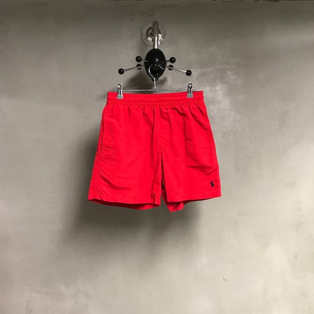 폴로 랄프로렌 포니 스윔 팬츠 레드 S