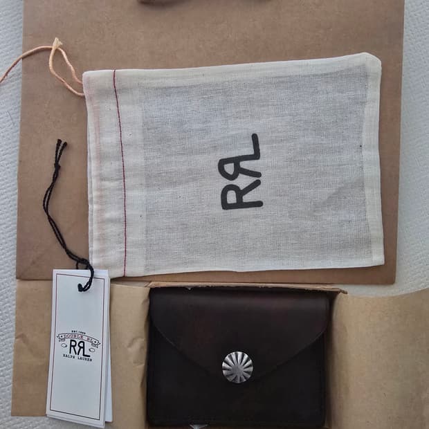 RRL 콘초 레더 카드지갑 새상품