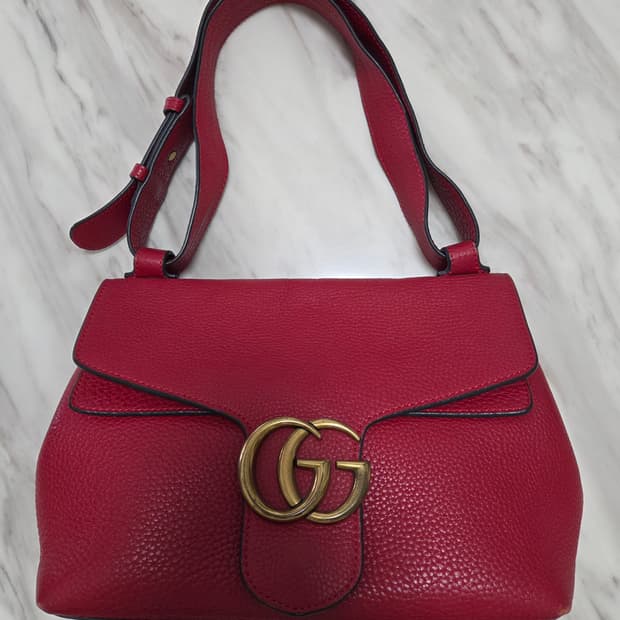 구찌 레드 마몬트 숄더백