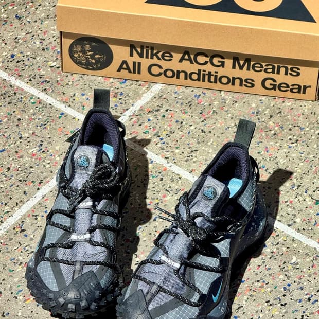 나이키 ACG 마운틴 플라이 로우 고어텍스 다크 그레이 블랙 270mm