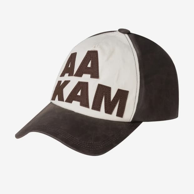 아캄 Leather Patch Ball Cap 