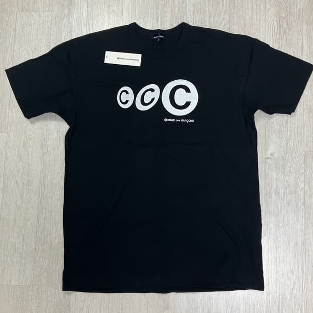 [XL] 꼼데가르송 아오야마 ccc 반팔 블랙