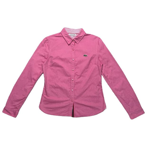 라코스테 레귤러핏 셔츠 핑크 38