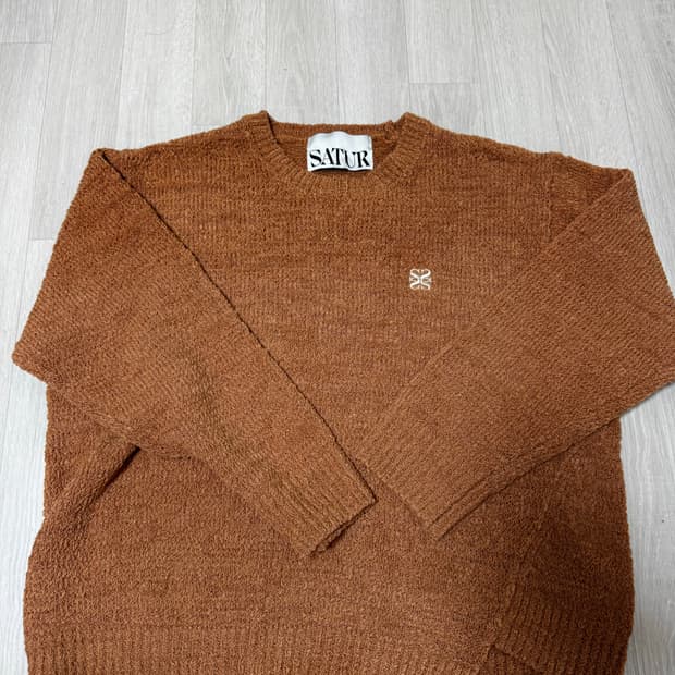 [xl] 세터 더블린 언발란스 울 블렌드 니트 모카 브릭