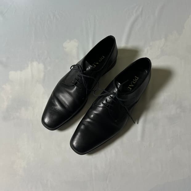 Prada classic semi square toe derby