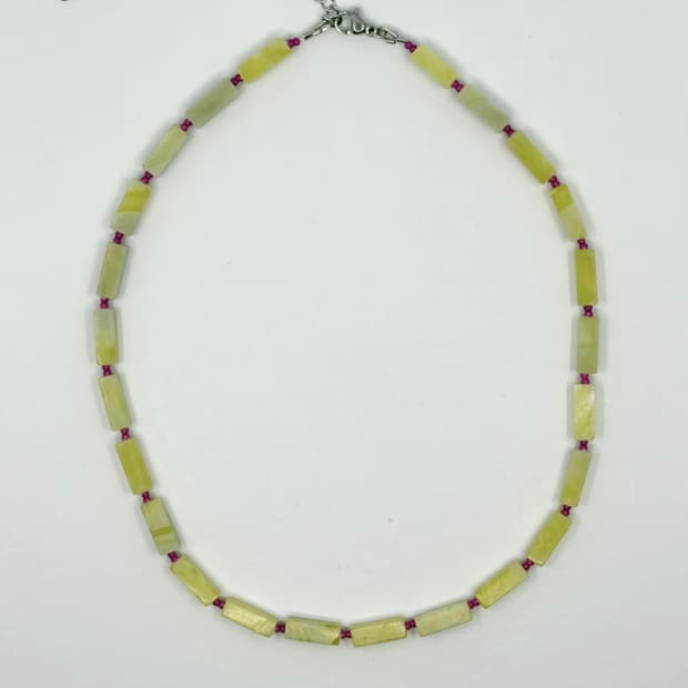 Lemon stone necklace