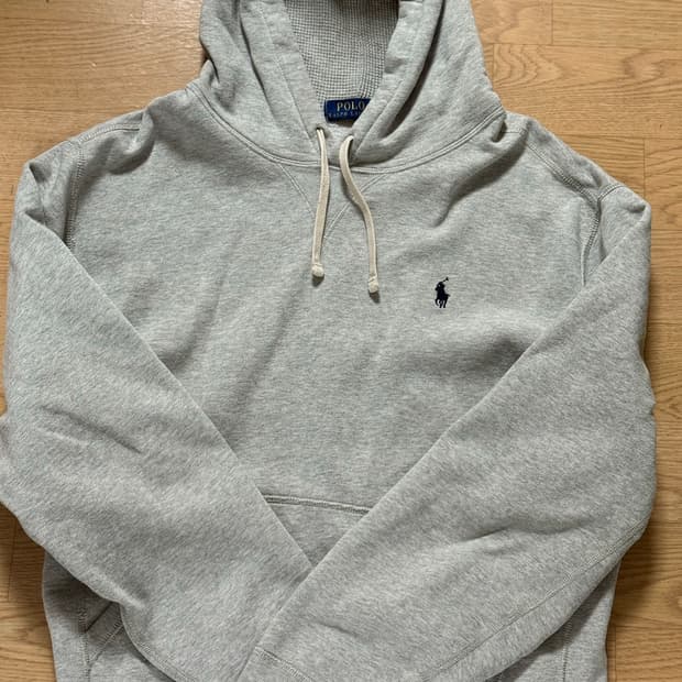 폴로 기모 후드티 L