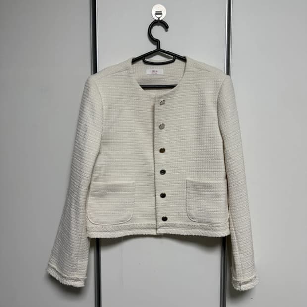 트위드 자켓 아이보리
