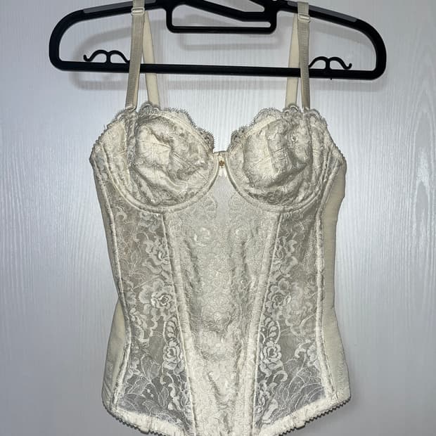 레이스 코르셋 크림 c75