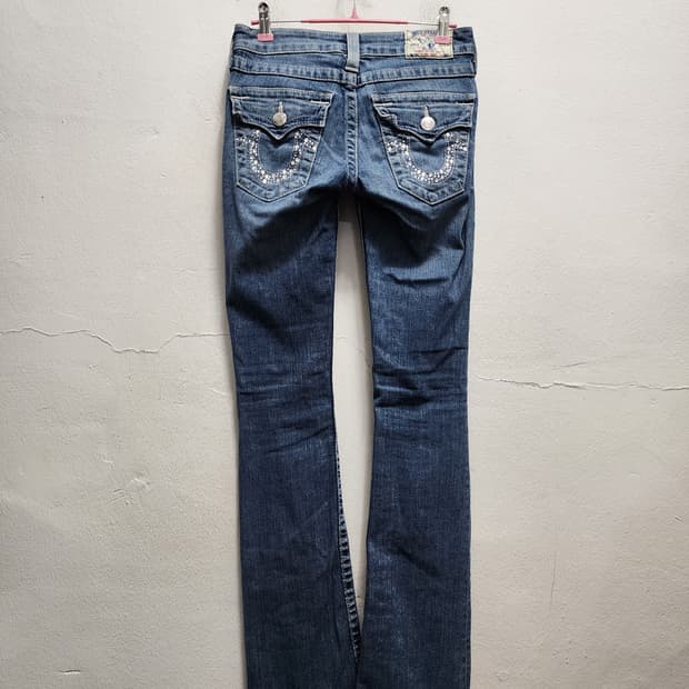 트루릴리전 큐빅디테일 HI-RISE BOOT 부츠컷 데님