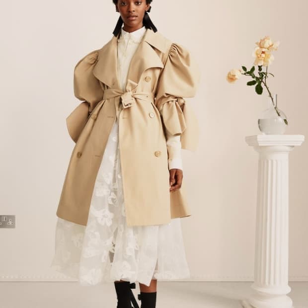 시몬로샤 h&m 트렌치코트