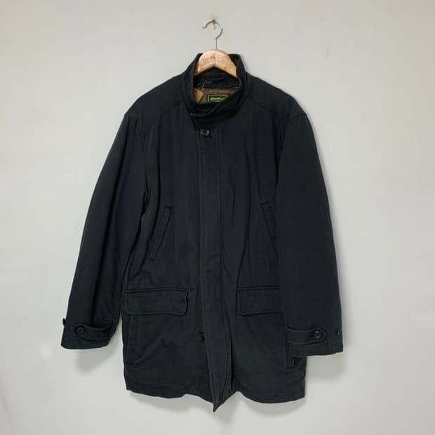 에디바우어 블랙 코튼 자켓 봄버 빈티지 워크자켓 XL 