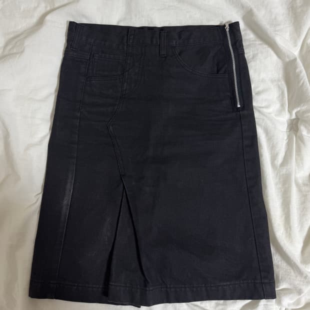 꼼데가르송 트리콧 흑청 스커트