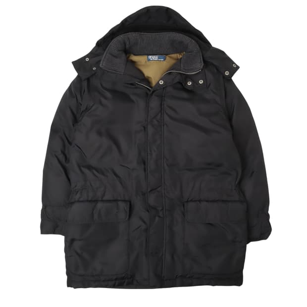 폴로 랄프로렌 후디드 마운틴 덕 다운 패딩 코트