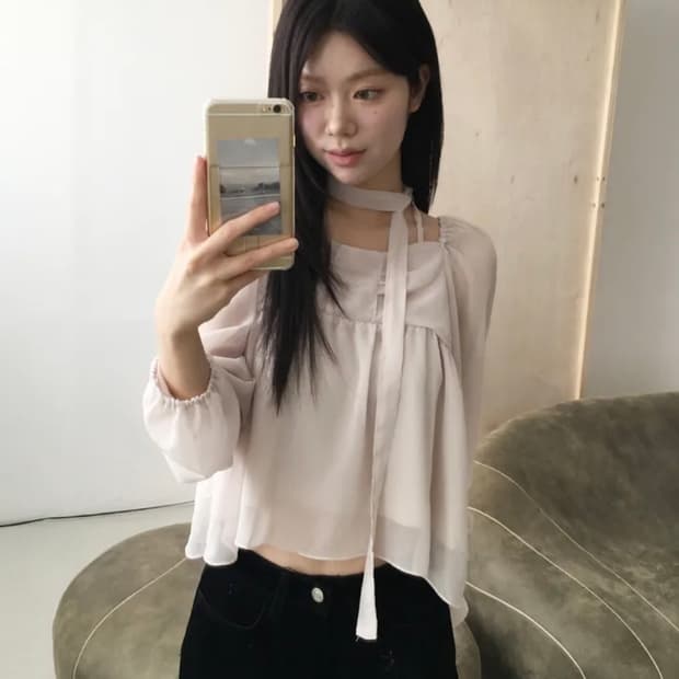 노비야카 Musubi blouse ivory