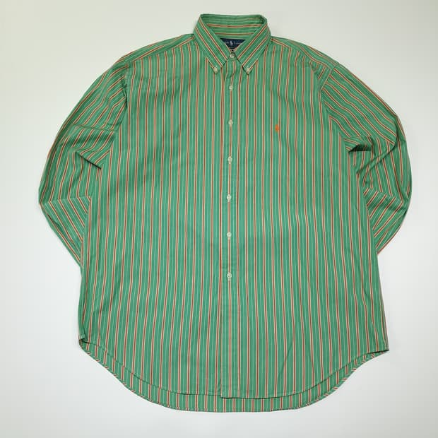 CL966 XL 폴로 00s 클래식핏 프레피 스트라이프 셔츠 남방
