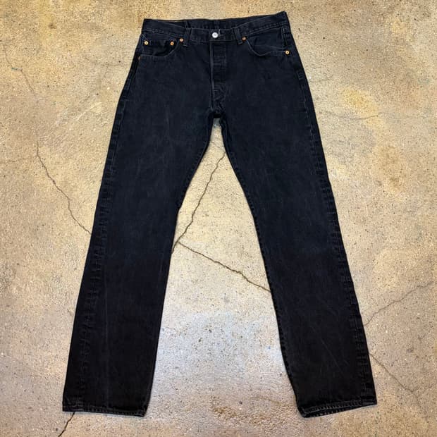 00s 미국 빈티지 리바이스 501 블랙진 청바지